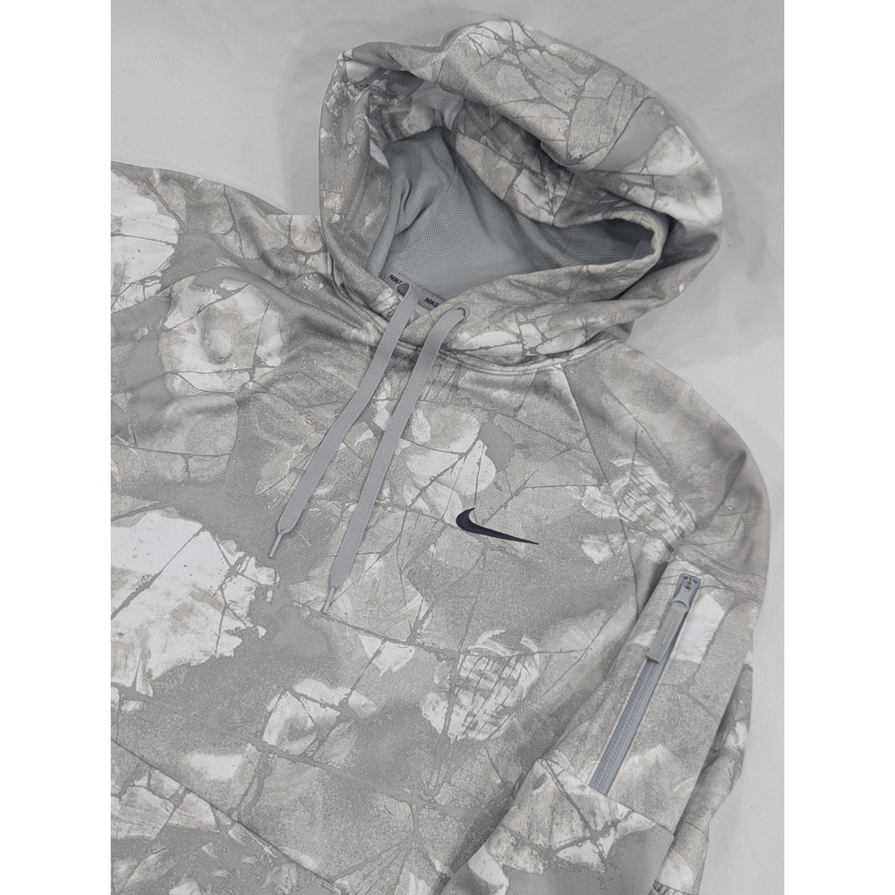 Men's Nike‎ Therma-fit Broken Ice All Over Printed Fitness Hoodie Size Large EUC